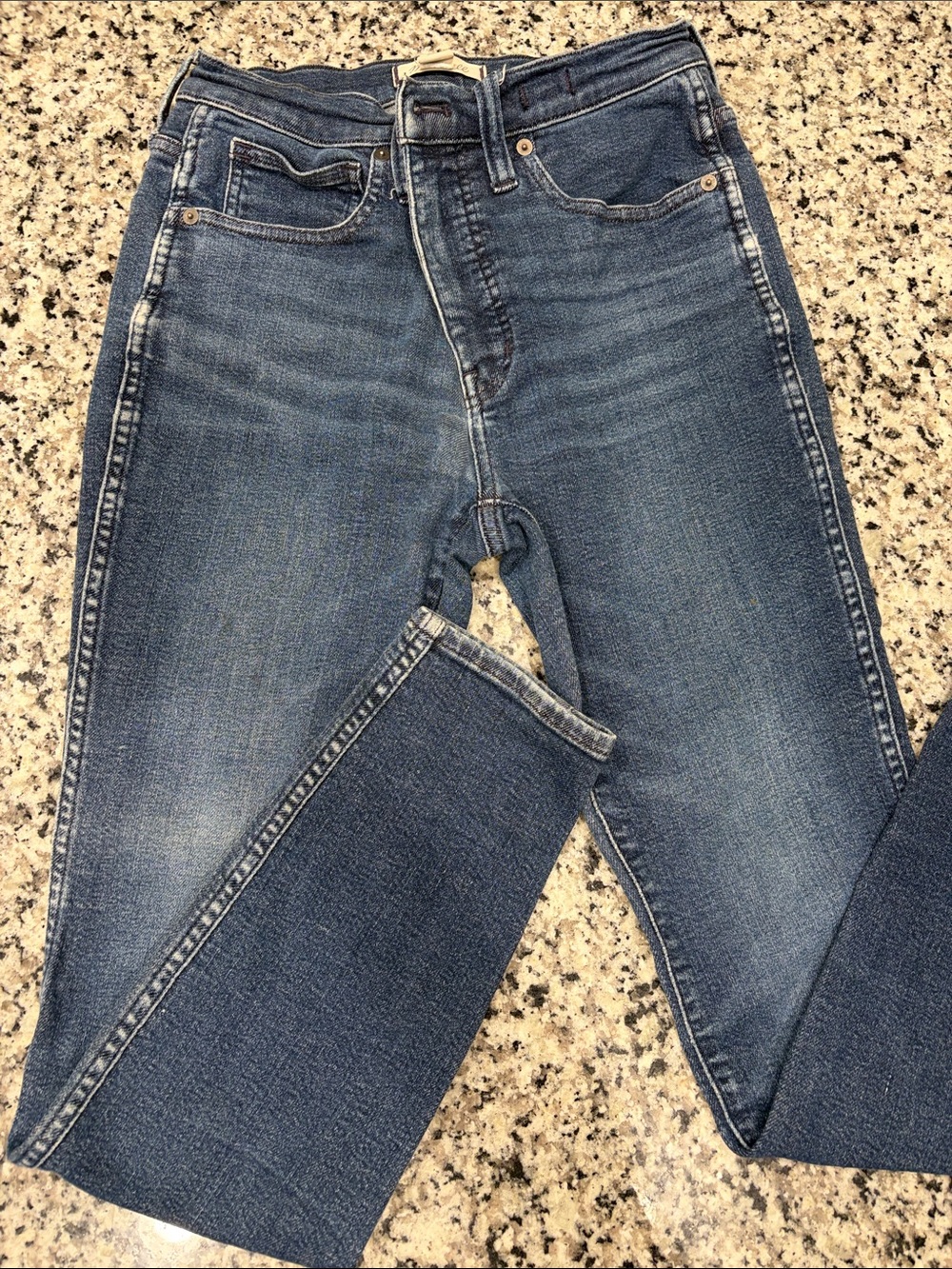 Madewell Jeans skinny high rise in Medium Blue Wash size 27